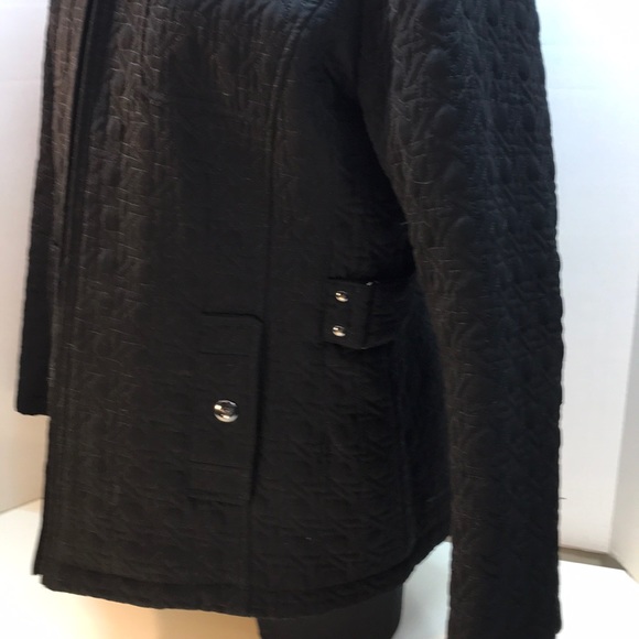 Gallery Black Quilted Jacket Size L - Picture 4 of 8